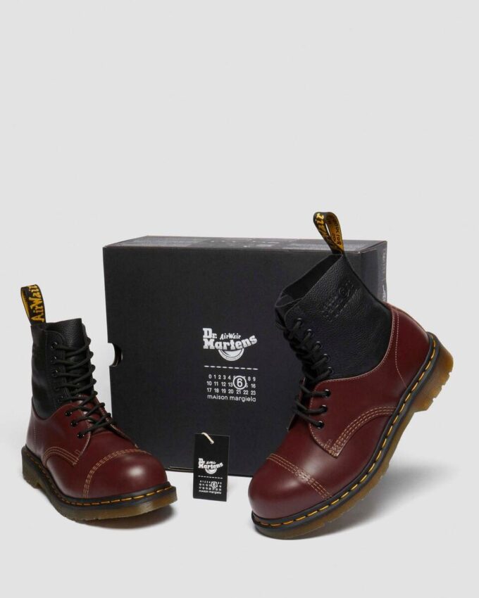1460 / 1461 MM6 Botas de cuero con puntera de acero