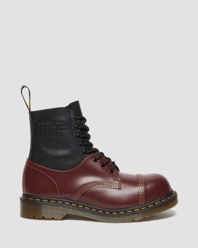1460 / 1461 MM6 Botas de cuero con puntera de acero