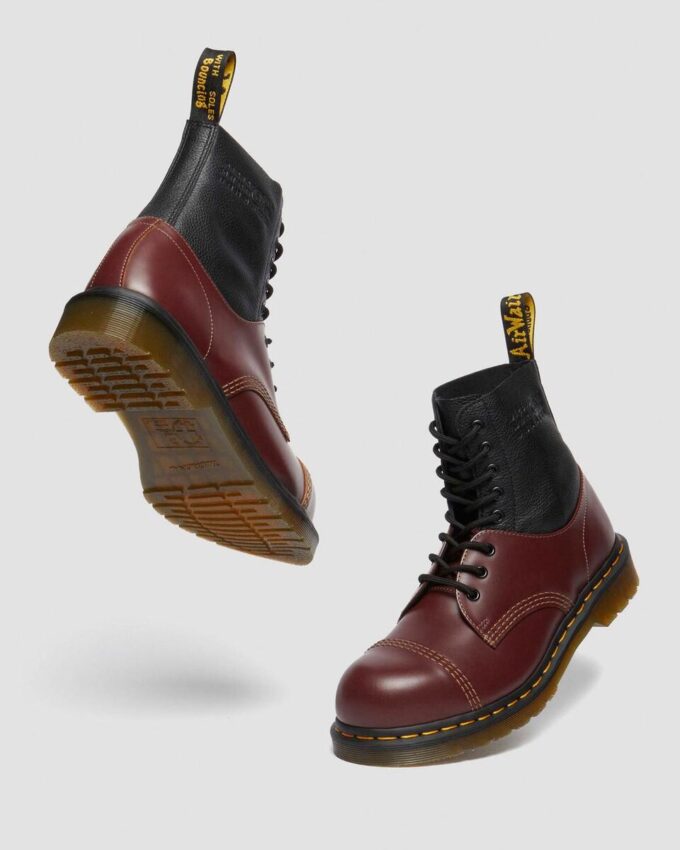 1460 / 1461 MM6 Botas de cuero con puntera de acero
