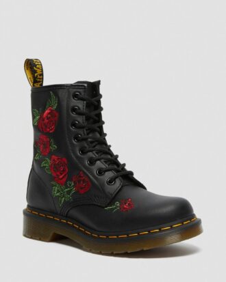 1460 Botas con cordones de cuero floral Vonda