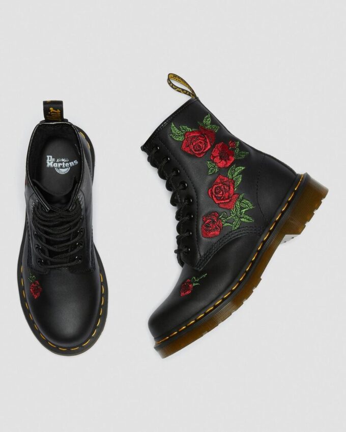 1460 Botas con cordones de cuero floral Vonda 1460 Botas con cordones de cuero floral Vonda