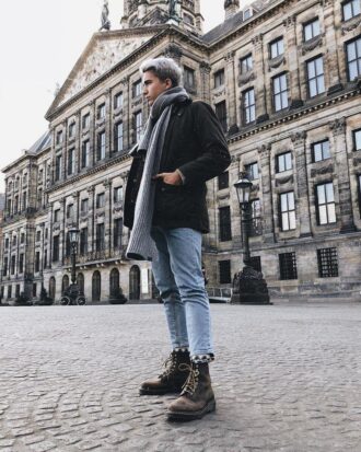 1460 Botas con cordones de piel Crazy Horse