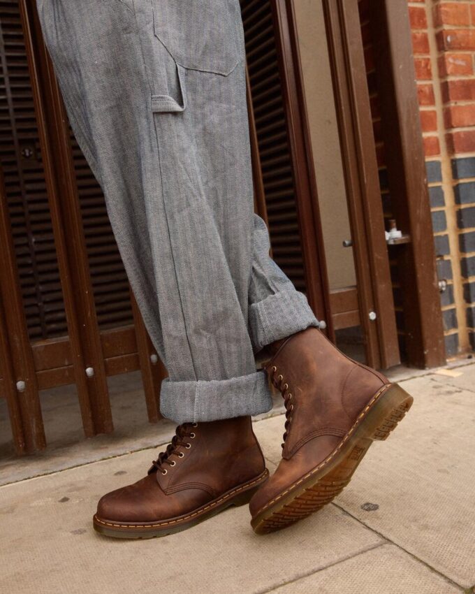 1460 Botas con cordones de piel Crazy Horse