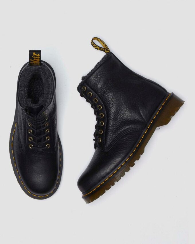 1460 Botas con cordones de piel Grizzly con forro de piel sintética 1460 Botas con cordones de piel Grizzly con forro de piel sintética