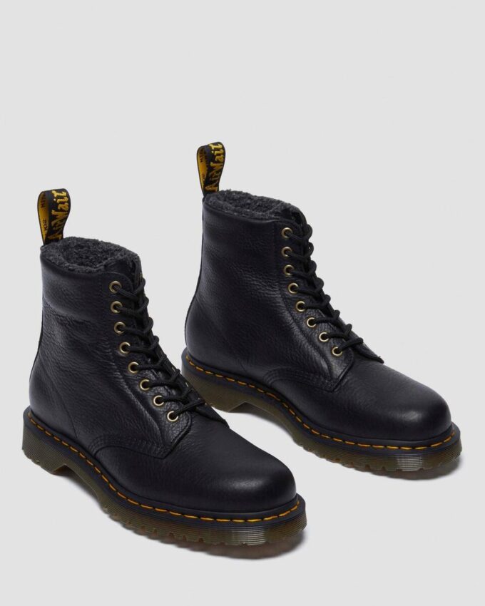 1460 Botas con cordones de piel Grizzly con forro de piel sintética 1460 Botas con cordones de piel Grizzly con forro de piel sintética
