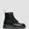 1460 Botas con cordones de Smooth Leather y costuras blancas