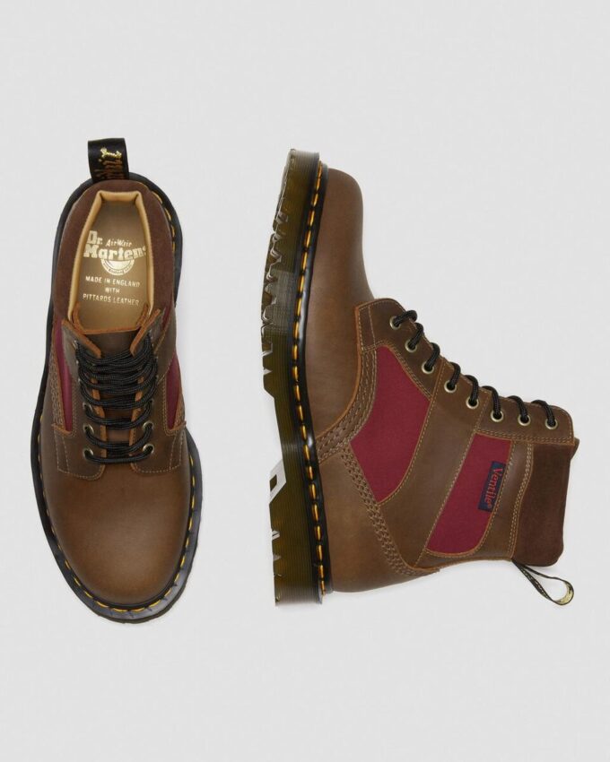 1460 Botas con cordones y paneles acolchados fabricadas en Inglaterra