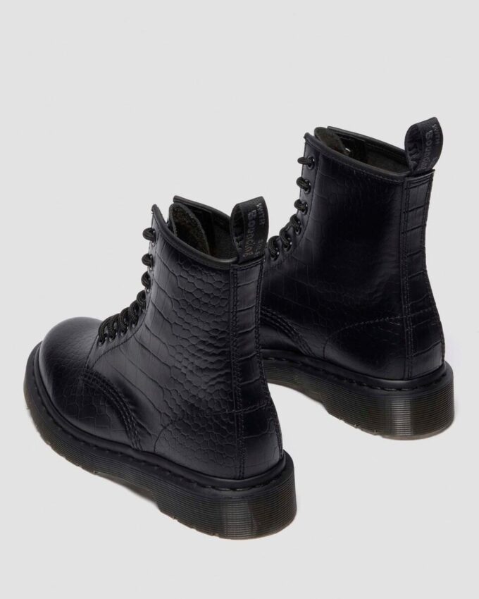1460 CROCO Botas de piel con relieve de cocodrilo 1460 CROCO Botas de piel con relieve de cocodrilo