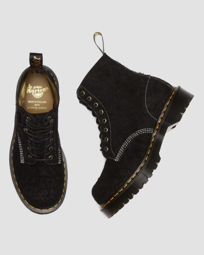 1460 Fabricadas en Inglaterra Botas con cordones de ante repujado