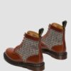 1460 Pascal Fabricadas en Inglaterra Botas de tweed Harris y piel