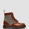 1460 Pascal Fabricadas en Inglaterra Botas de tweed Harris y piel