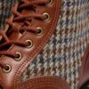 1460 Pascal Fabricadas en Inglaterra Botas de tweed Harris y piel