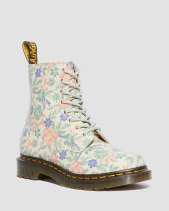 1460 Vonda Botas de piel reciclada con estampado floral