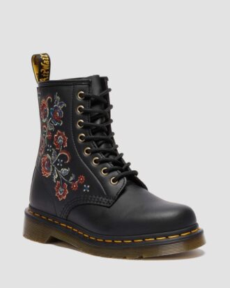 1460 VONDA TF Botas con cordones de piel reciclada con estampado floral