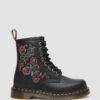 1460 VONDA TF Botas con cordones de piel reciclada con estampado floral 1460 VONDA TF Botas con cordones de piel reciclada con estampado floral