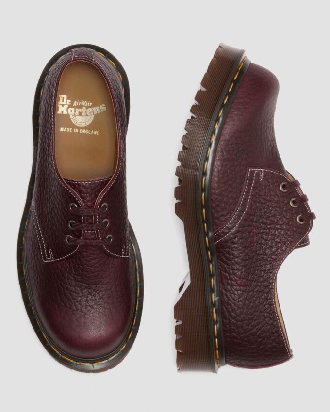 1461 Fabricado en Inglaterra Zapatos con puntera redondeada y piel repujada Soft Boa