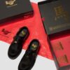 1461 YEAR OF THE HORSE Zapatos con cordones de piel lisa y pelo 1461 YEAR OF THE HORSE Zapatos con cordones de piel lisa y pelo