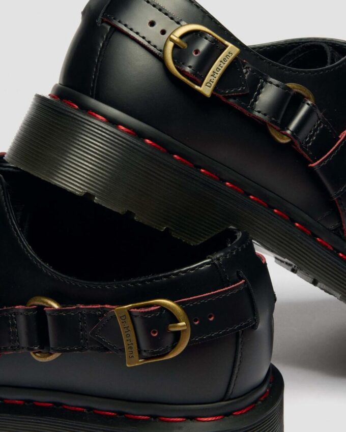 1461 YEAR OF THE HORSE Zapatos con cordones de piel lisa y pelo 1461 YEAR OF THE HORSE Zapatos con cordones de piel lisa y pelo