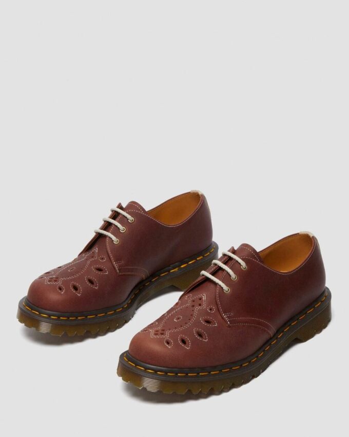 1461 Zapatos Oxford de ante Desert Oasis fabricados en Inglaterra
