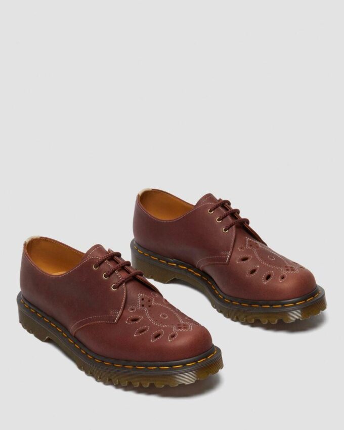 1461 Zapatos Oxford de ante Desert Oasis fabricados en Inglaterra