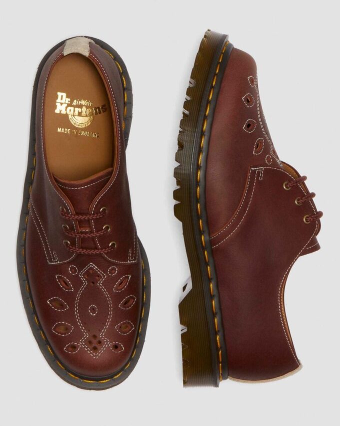 1461 Zapatos Oxford de ante Desert Oasis fabricados en Inglaterra