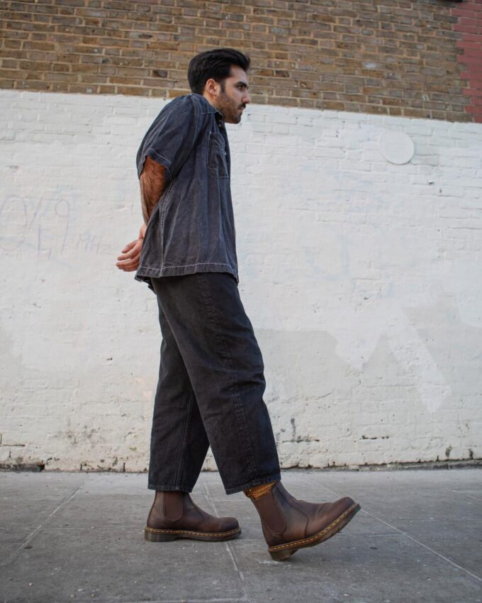 2976 Chelsea Boot de cuero Crazy Horse con costuras amarillas 2976 Chelsea Boot de cuero Crazy Horse con costuras amarillas