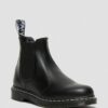 2976 Smooth Leather Chelsea Boot con costuras blancas