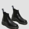 2976 Smooth Leather Chelsea Boot con costuras blancas