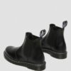 2976 Smooth Leather Chelsea Boot con costuras blancas
