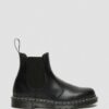 2976 Smooth Leather Chelsea Boot con costuras blancas