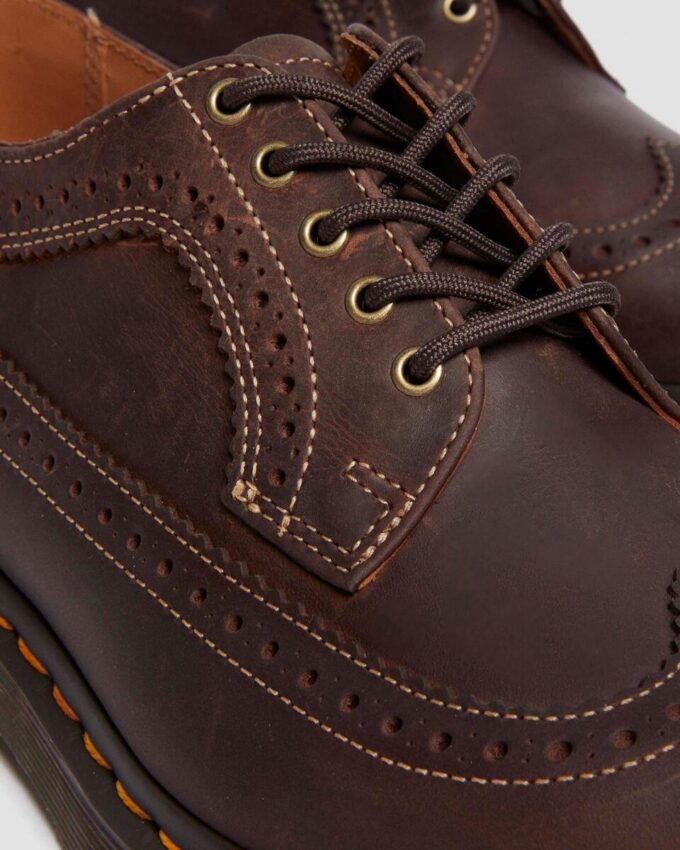 3989 Zapatos brogue de piel Crazy Horse