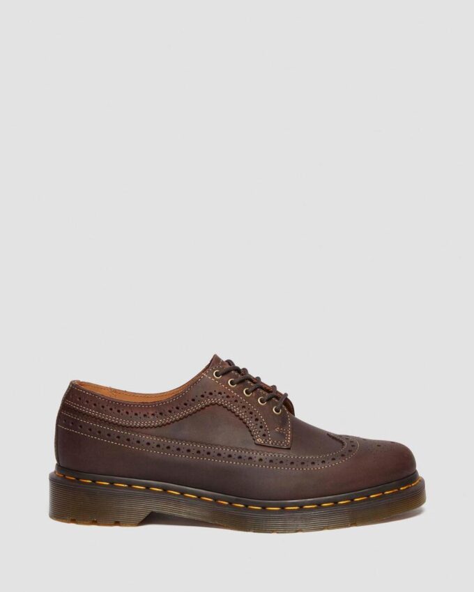 3989 Zapatos brogue de piel Crazy Horse