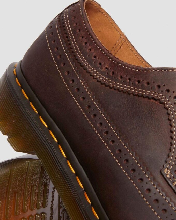 3989 Zapatos brogue de piel Crazy Horse