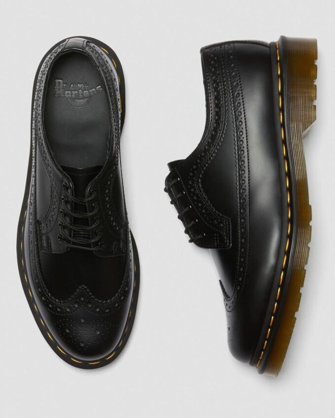 3989 Zapatos brogue de Smooth Leather con costuras amarillas 3989 Zapatos brogue de Smooth Leather con costuras amarillas