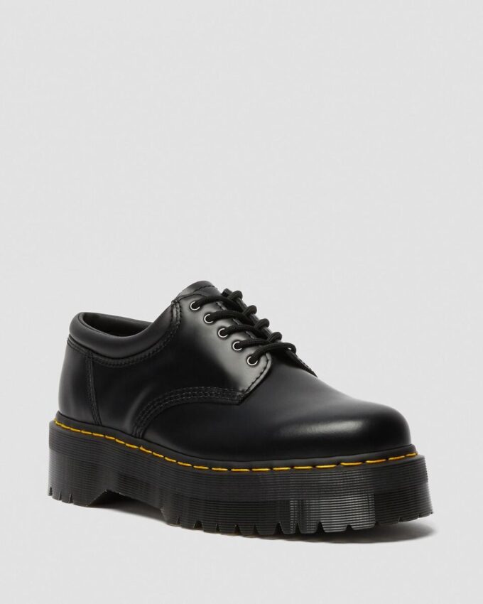8053 Zapatos casuales con plataforma de cuero