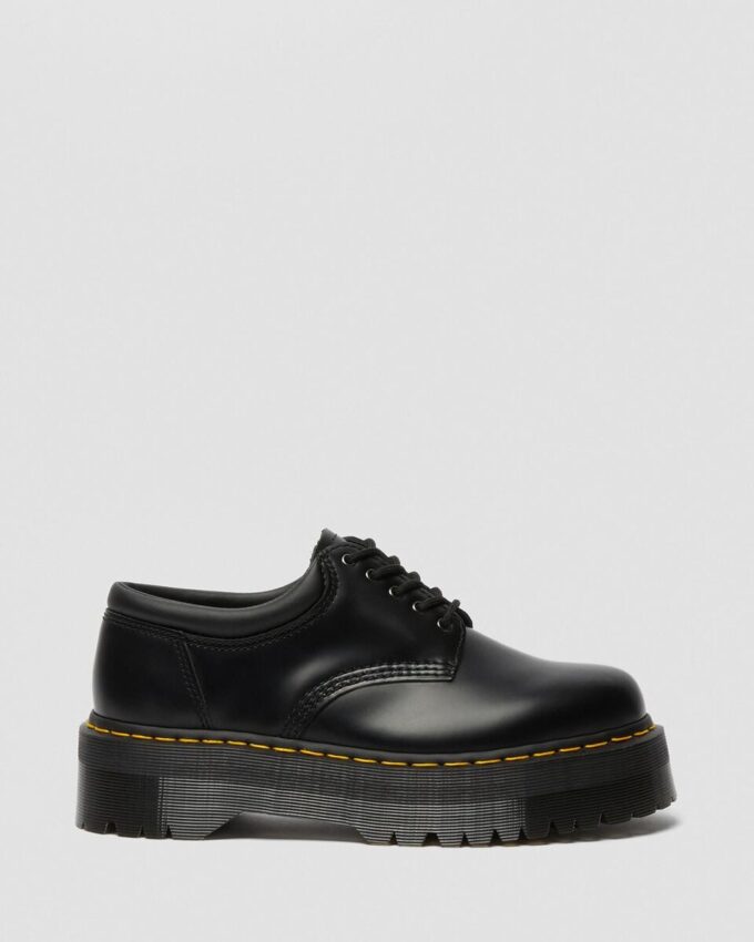 8053 Zapatos casuales con plataforma de cuero