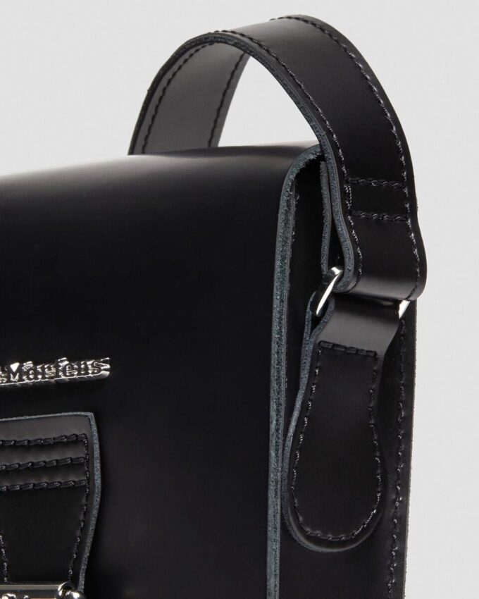 Bolso bandolera vertical de piel