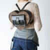 Bolso con corazones Mochila de piel leopardo Kiev Bolso con corazones Mochila de piel leopardo Kiev