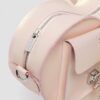 Bolso con forma de corazón Mochila de piel metalizada Bolso con forma de corazón Mochila de piel metalizada