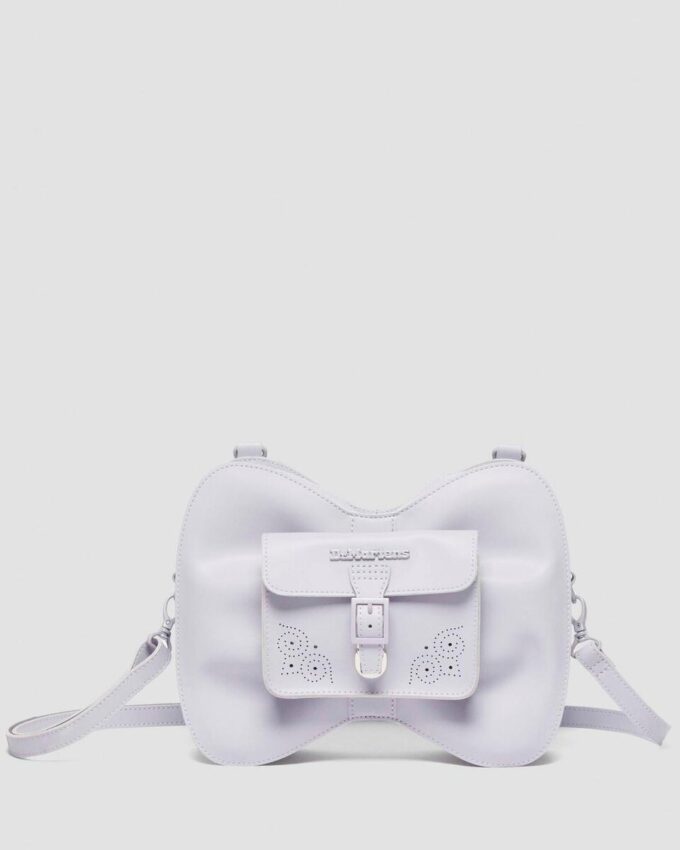 Bolso con lazo en color lavanda mate Bolso de piel Kiev Bolso con lazo en color lavanda mate Bolso de piel Kiev