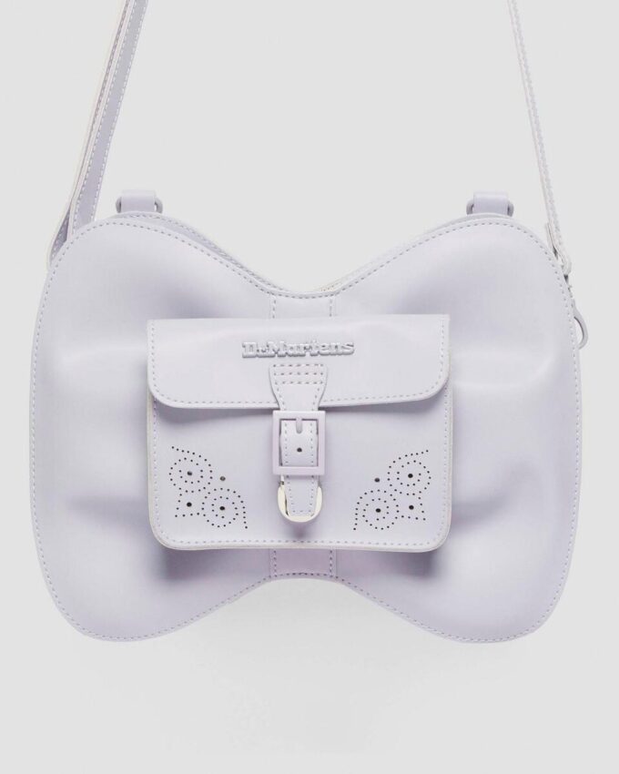 Bolso con lazo en color lavanda mate Bolso de piel Kiev Bolso con lazo en color lavanda mate Bolso de piel Kiev
