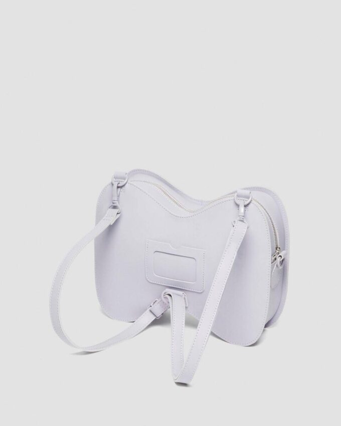 Bolso con lazo en color lavanda mate Bolso de piel Kiev Bolso con lazo en color lavanda mate Bolso de piel Kiev