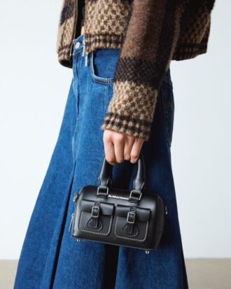 Bolso mini con asa superior Bolso de piel Kiev