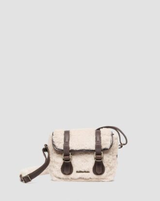BOLSO SATCHEL DE 7 PULGADAS Bolso satchel de piel y pelo sintético