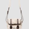 BOLSO SATCHEL DE 7 PULGADAS Bolso satchel de piel y pelo sintético