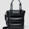 Bolso tote de cuero acolchado Bolso tote de cuero acolchado
