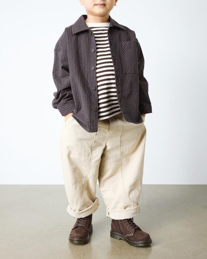 Botas 1460 Tumbled Nubuck para niños pequeños