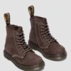 Botas 1460 Tumbled Nubuck para niños pequeños
