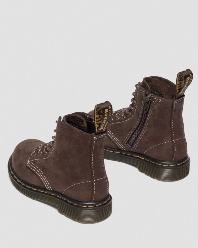Botas 1460 Tumbled Nubuck para niños pequeños