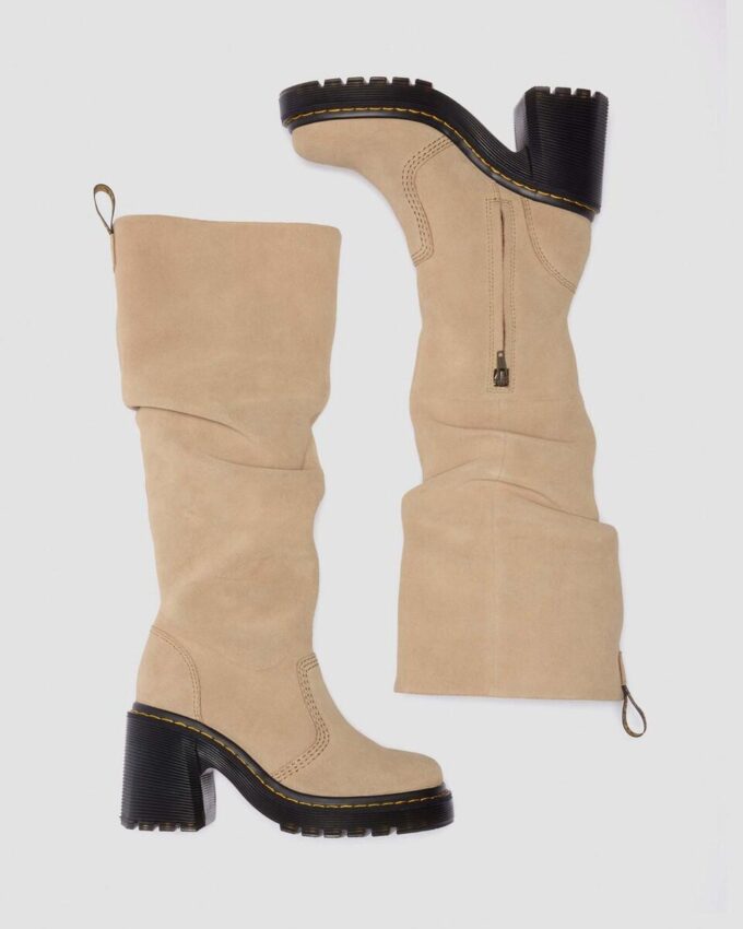 Botas altas de tacón de ante KASEY Botas altas de tacón de ante KASEY